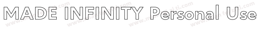 MADE INFINITY Personal Use Medium字体转换